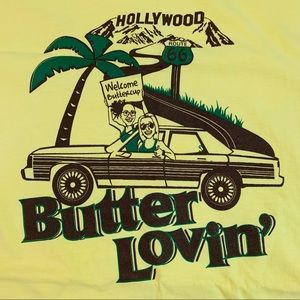 HOLLYWOOD CA Butter Lovin’ Route 66 Vintage T shirt Large